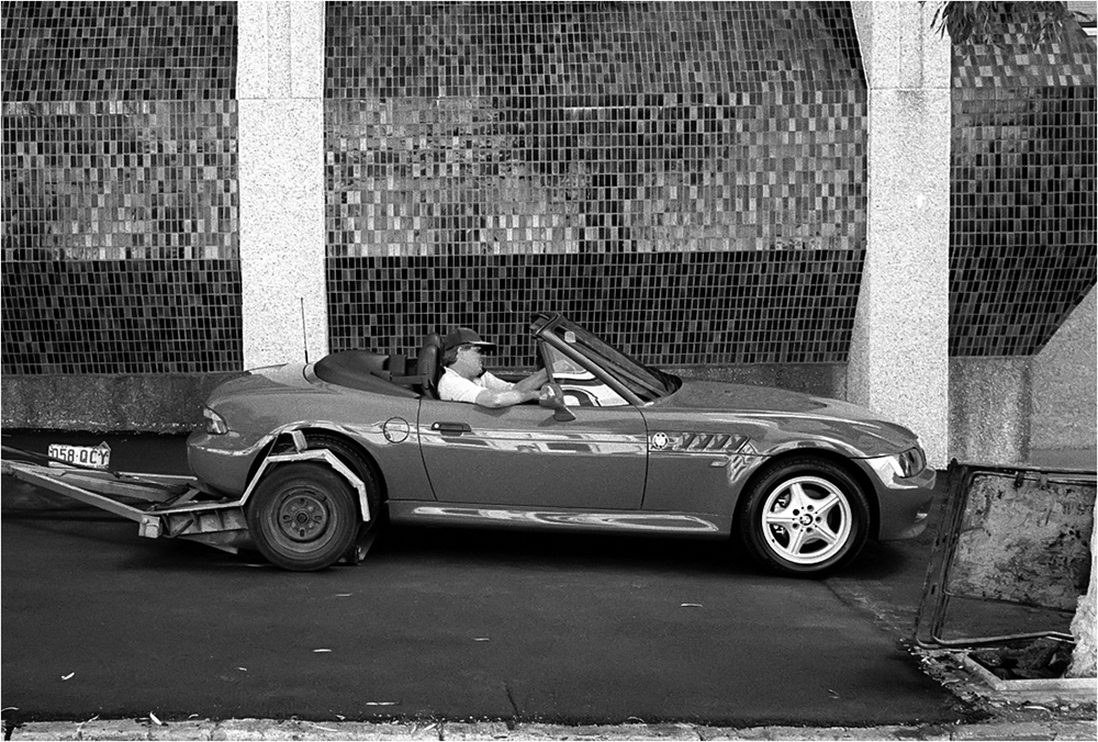 Red Sports Car Brisbane 1997